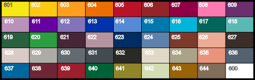 44 Farbenpalette